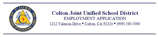 Colton Joint Unified School District Logo