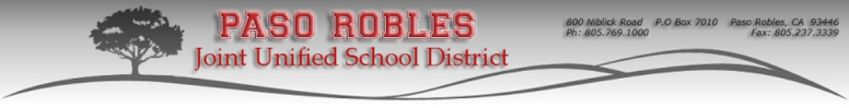 Paso Robles Joint Unified School District  Logo